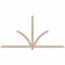 Ekena Millwork Redmond Smooth Timber Gable Bracket, Douglas Fir, 108"W x 54"H x 1 1/2"D x 3 1/2"F, 12/12 Pitch GBW108X54X0204RED00SDF - alternate 1